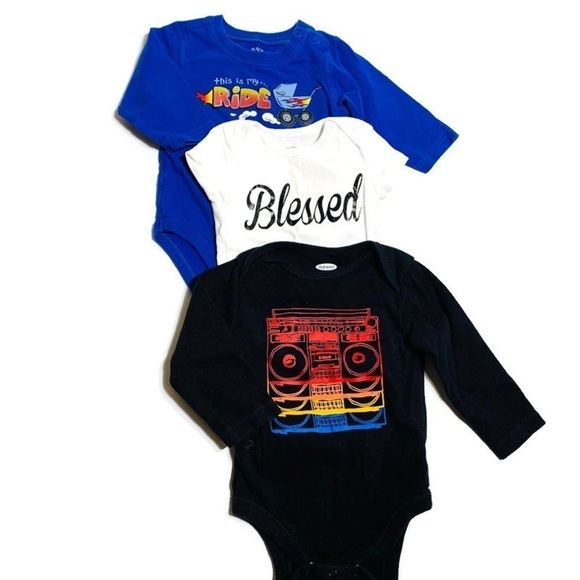 Baby 6-12M long sleeve bodysuits onesies - Picture 1 of 2